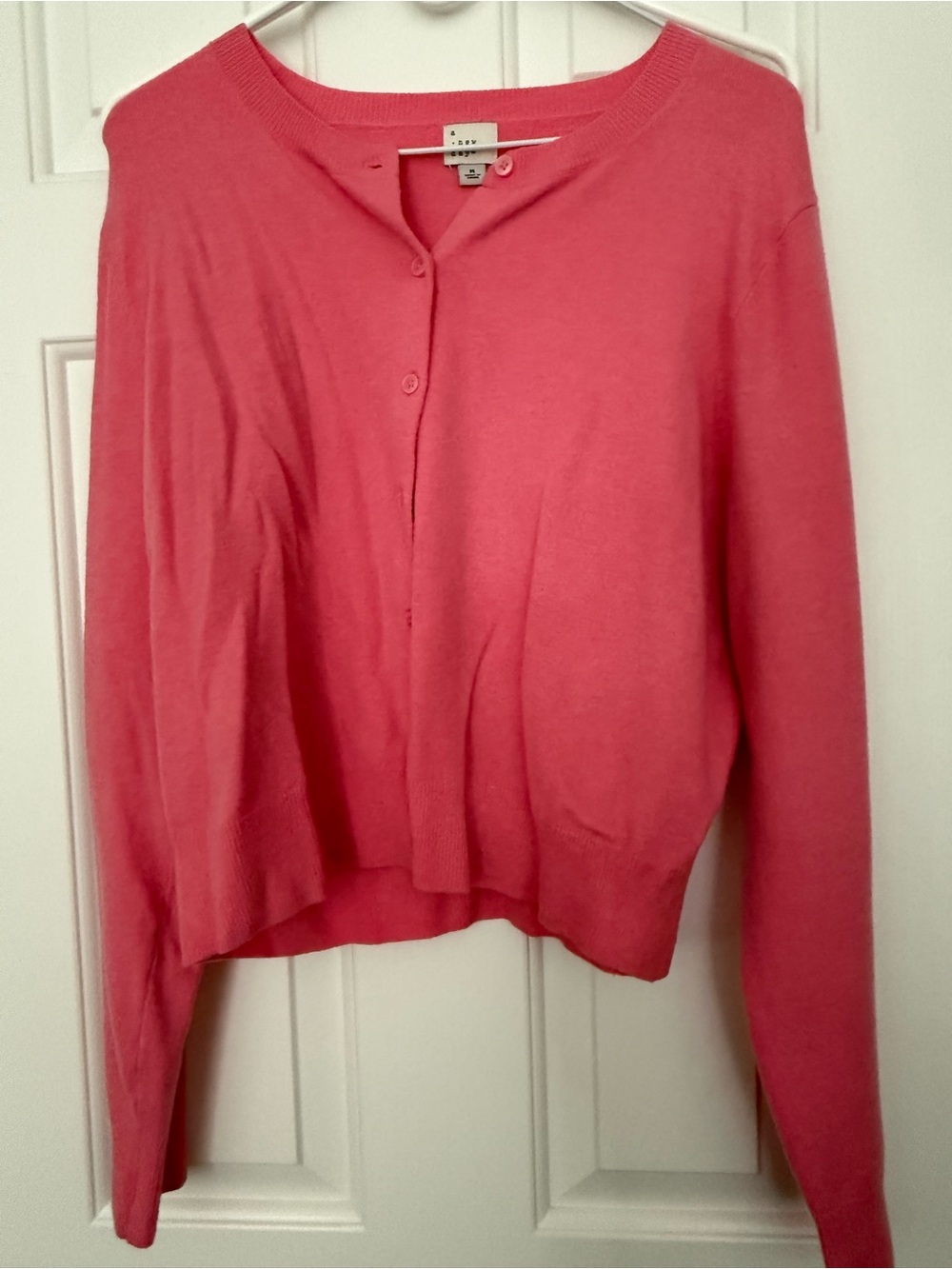 a new day Coral Button-Up Women's Cardigan